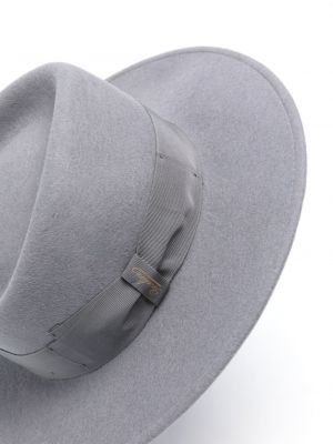Plstěný vlněný klobouk Borsalino šedý