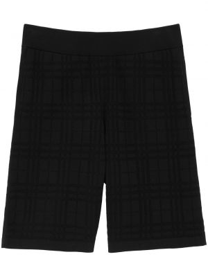 Shorts de sport en coton Burberry noir