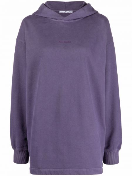Sudadera con capucha con estampado Acne Studios violeta