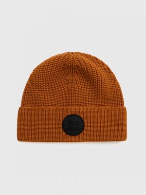 Pomarańczowa czapka wełniana Woolrich