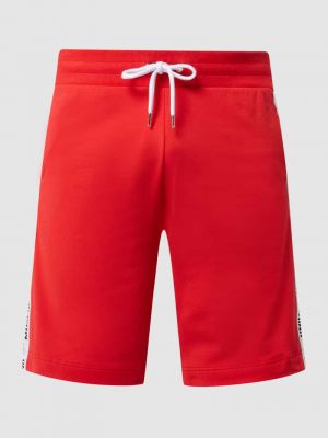 Dzianinowe szorty Moschino Swim + Underwear czerwone