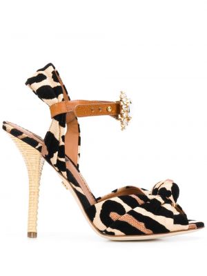 Sandale cu imagine cu model leopard Dolce & Gabbana