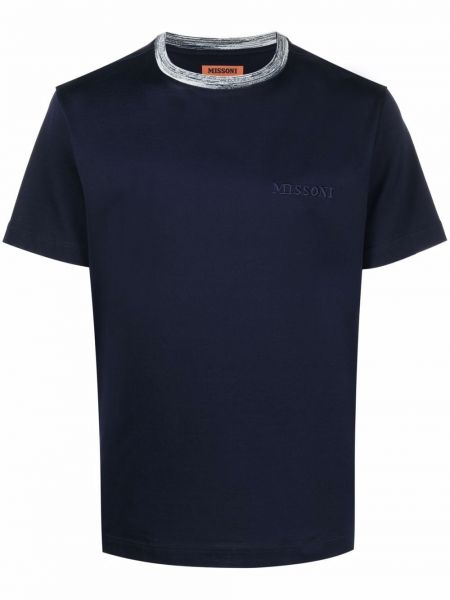 T-shirt di cotone Missoni blu
