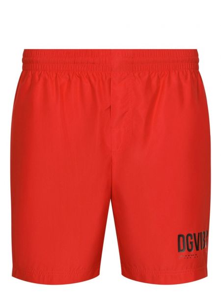 Painettu shortsit Dolce & Gabbana Dgvib3 punainen