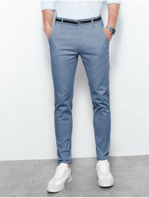 Pantaloni chino Ombre Clothing albastru