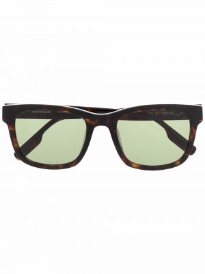 Oversize слънчеви очила Montblanc кафяво