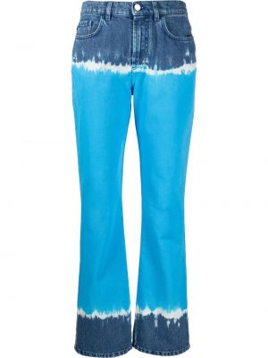 Jeans con stampa Alberta Ferretti blu