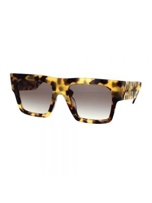 Okulary przeciwsłoneczne oversize Miu Miu brązowe