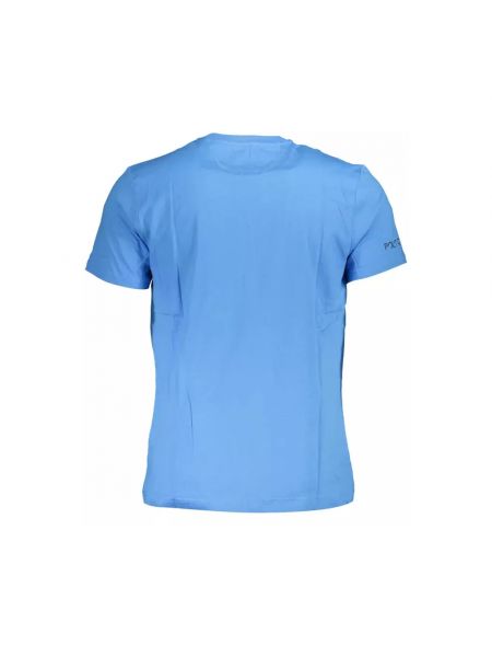 Camiseta de algodón manga corta La Martina azul