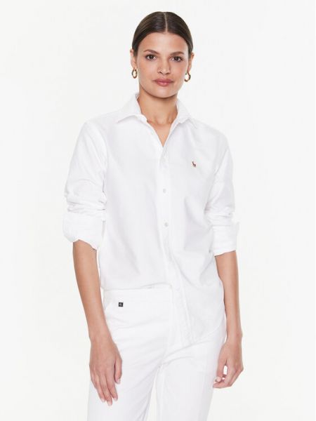Длинная рубашка Polo Ralph Lauren белая