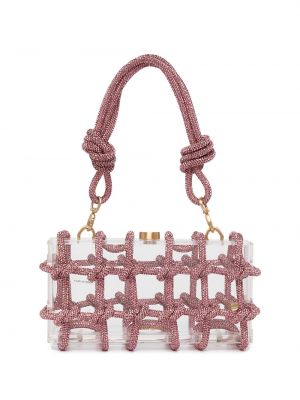 Τσάντα ώμου με πετραδάκια Cult Gaia ροζ