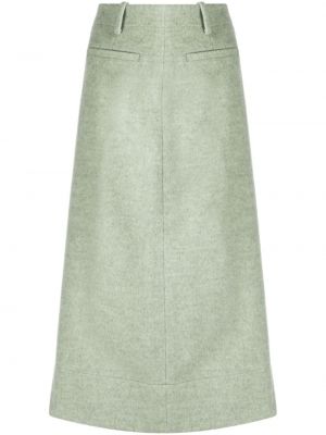 Vlněné pouzdrová sukně Rejina Pyo zelené