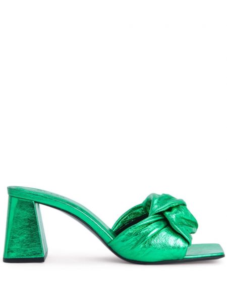 Papuci tip mules By Far verde