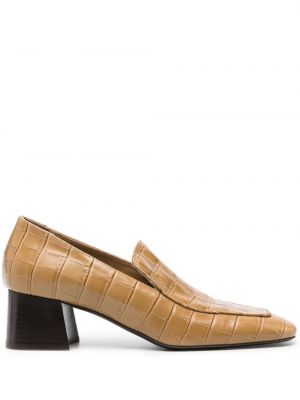 Nahast loafer-kingad Toteme pruun