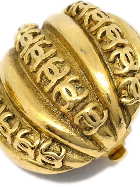 Ohrring mit geknöpfter Chanel Pre-owned gold