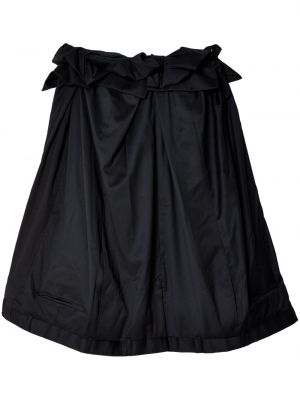 Πουπουλένια φούστα mini με φιόγκο Hodakova μαύρο