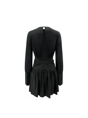 Sukienka mini z otwartymi plecami z dekoltem w serek Semicouture czarna