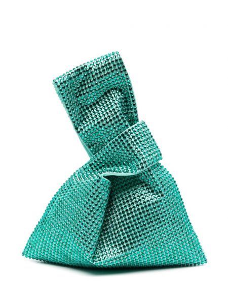 Τσάντα shopper με πετραδάκια Giuseppe Di Morabito πράσινο