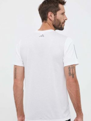 Tričko s potiskem Adidas Performance bílé