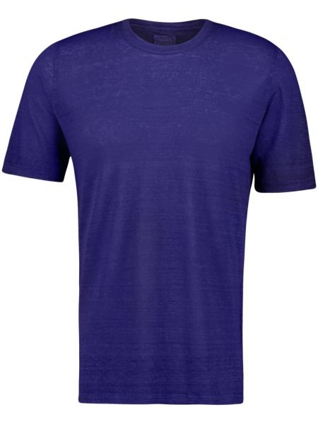 Rund hals t-shirt 120% Lino blå