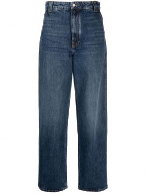 Voľné džínsy s nízkym pásom Khaite modrá
