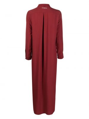 Kleid mit schleife mit geknöpfter Société Anonyme rot