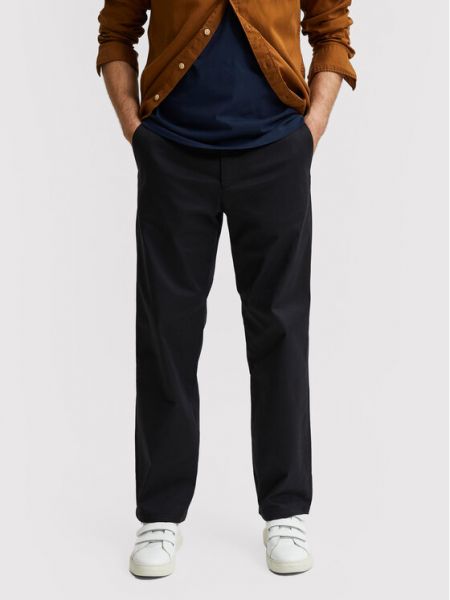 Chinos relaxed fit Selected Homme černé