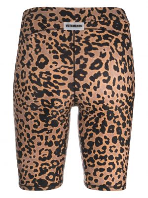 Leopardimustriga mustriline lühikesed püksid Vetements