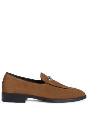 Loafers i mocka Giuseppe Zanotti brun