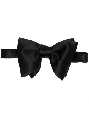 Копринена вратовръзка с панделка Tom Ford черно