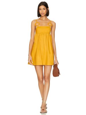 Mini vestido Saudade amarillo