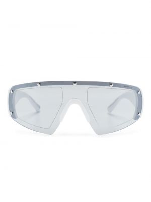 Oversize слънчеви очила Moncler Eyewear бяло