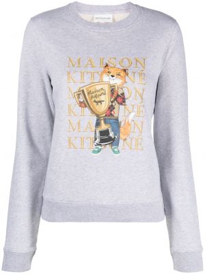 Medvilninis džemperis Maison Kitsuné pilka