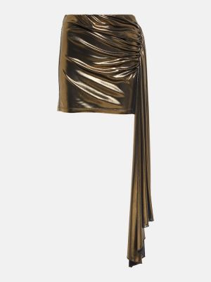 Drapiruotas mini sijonas Blumarine auksinė