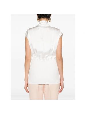 Blusa de algodón Fabiana Filippi blanco