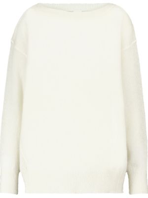 Пуловер от мохер Max Mara бяло