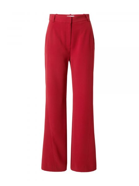 Voľné bavlnené široké nohavice Calvin Klein červená