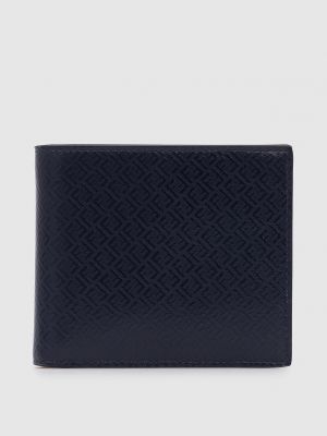 Шкіряний гаманець Fendi синій