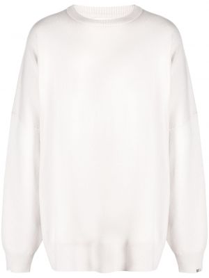 Кашмирен пуловер с кръгло деколте Extreme Cashmere бяло