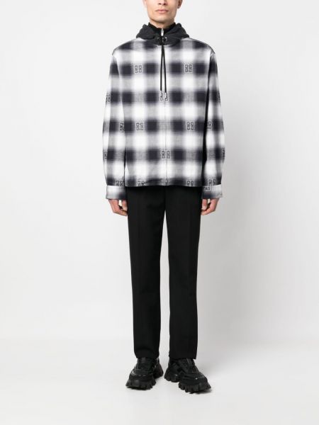 Oversize rūtainas krekls ar kapuci Givenchy