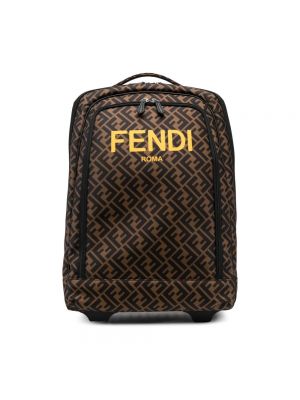 Brązowy plecak Fendi
