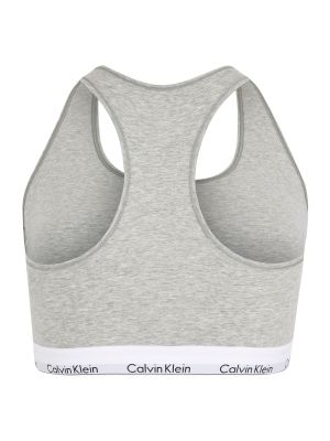 Меланжов сутиен bandeau Calvin Klein Underwear сиво