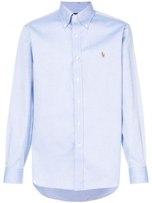 Camisa con bordado Polo Ralph Lauren azul