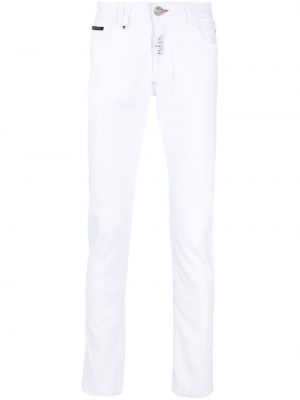 Slank stretch jeans Philipp Plein hvit