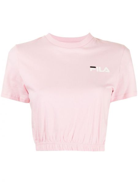 Camiseta con estampado Fila rosa