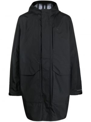 Długi płaszcz klasyczne z kapturem Nike - сzarny