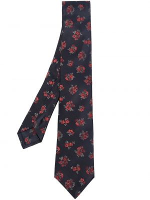 Cravatta a fiori in tessuto jacquard Kiton