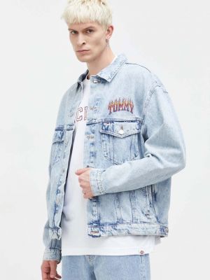 Traper jakna oversized Tommy Jeans plava
