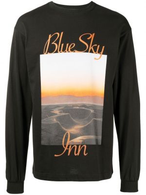 T-shirt con stampa a maniche lunghe Blue Sky Inn
