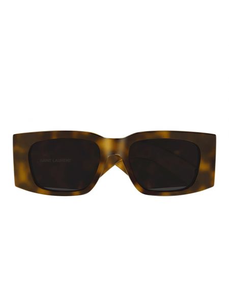 Okulary przeciwsłoneczne oversize skórzane klasyczne Saint Laurent